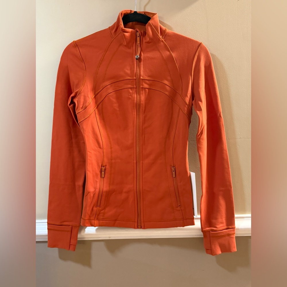 NWT Lululemon Burnt Orange Luon Define Jacket | Size 4